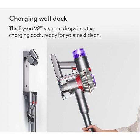 Cordless Stick Vacuum Cleaner – Up to 40 Minutes Runtime, Silver
