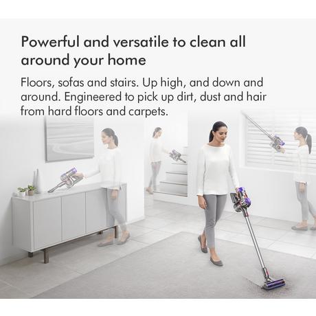 Cordless Stick Vacuum Cleaner – Up to 40 Minutes Runtime, Silver