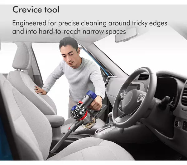 Cordless Stick Vacuum Cleaner with Anti-Tangle Brush – Silver & Yellow