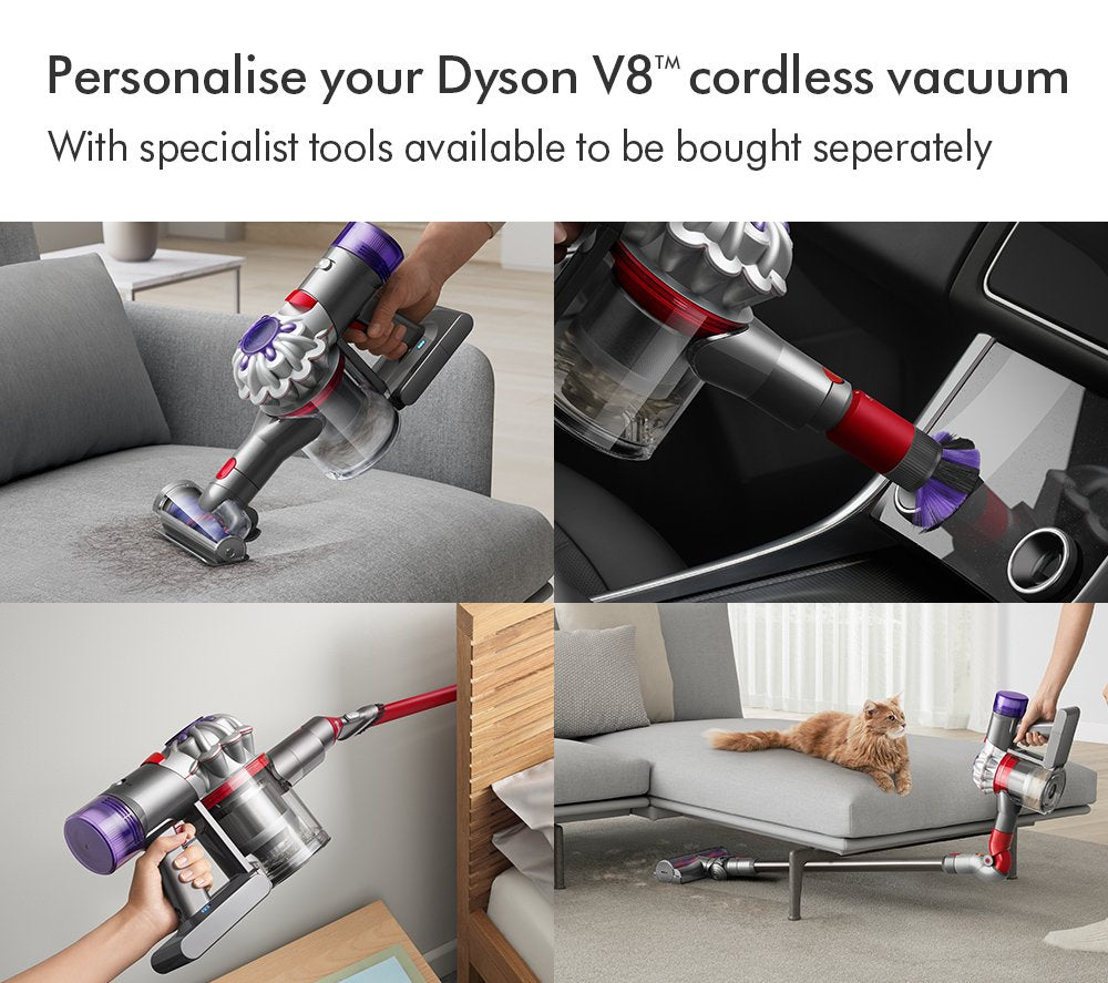 Advanced Cordless Stick Vacuum Cleaner – Up to 40 Minutes Runtime, Silver
