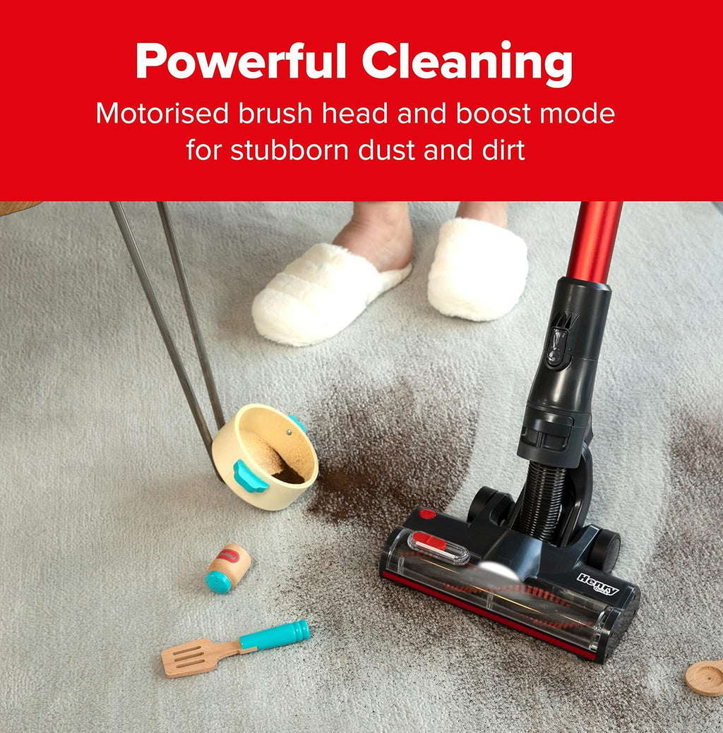 High-Performance Cordless Stick Vacuum Cleaner – Long Runtime, Red Finish