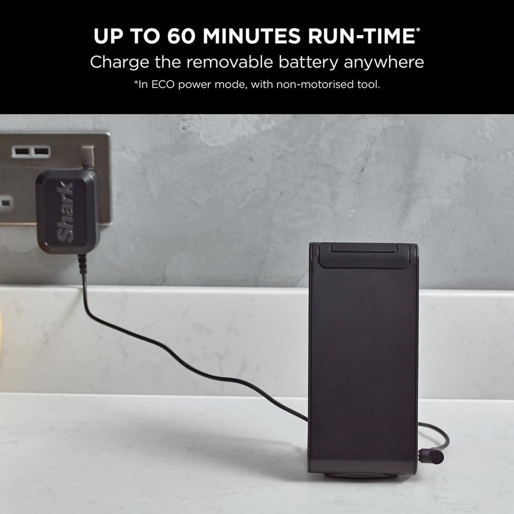 Cordless Stick Vacuum Cleaner with Anti-Tangle Brush – Charcoal Grey & Rose Gold