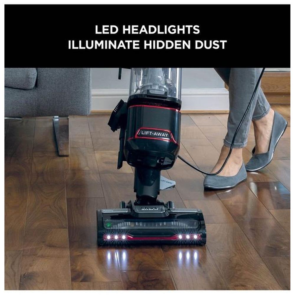 Upright Vacuum Cleaner with Detachable Handheld – Pet-Friendly, Red